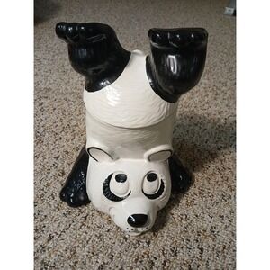 Vintage McCoy Upside Down Panda  Cookie Jar # 210  1970's